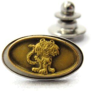 Tiger Cub 1/10 10K Yellow Gold Filled Tie Tack Lapel Pin Necktie Suit Vintage